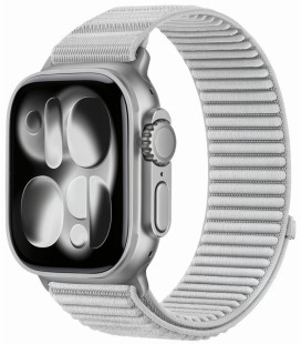 Šviesiai pilka apyrankė Apple Watch 8 / 9 / 10 / 11 / 12 / SE / Ultra (44 / 45 / 46 / 49 mm) "Tech-Protect NylonLoop"