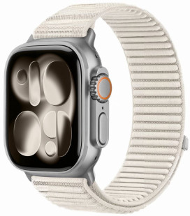 Smėlio spalvos apyrankė Apple Watch 8 / 9 / 10 / 11 / 12 / SE / Ultra (44 / 45 / 46 / 49 mm) "Tech-Protect NylonLoop"
