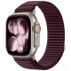 Bordo (Burgundy) apyrankė Apple Watch 8 / 9 / 10 / 11 / 12 / SE / Ultra (44 / 45 / 46 / 49 mm) "Tech-Protect NylonLoop"