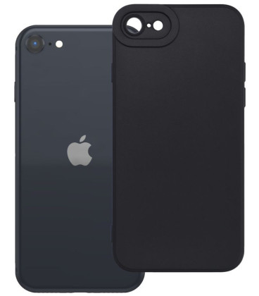 Matinis juodas dėklas Apple iPhone 7 / 8 / SE 2020 / SE 2022 telefonui "Matt 2.0"