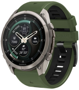 Žalia / juoda apyrankė Garmin Fenix 5 / 6 / 6 Pro / 7 / 8 / 8 Pro / E / 9 / 9 Pro (47 mm) "Tech-Protect Iconband Pro"
