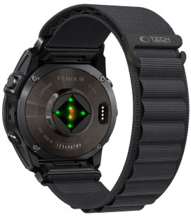 Juoda apyrankė Garmin Fenix 5 / 6 / 6 Pro / 7 / 8 / 8 Pro / E / 9 / 9 Pro (47 mm) "Tech-Protect Nylon Pro"