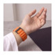 Oranžinė apyrankė Garmin Fenix 5 / 6 / 6 Pro / 7 / 8 / 8 Pro / E / 9 / 9 Pro (47 mm) "Tech-Protect Nylon Pro"