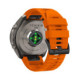 Oranžinė apyrankė Garmin Fenix 5 / 6 / 6 Pro / 7 / 8 / 8 Pro / E / 9 / 9 Pro (47 mm) "Tech-Protect Silicone"