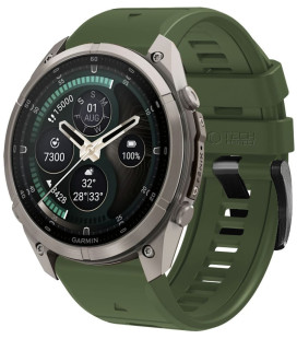 Žalia apyrankė Garmin Fenix 5 / 6 / 6 Pro / 7 / 8 / 8 Pro / E / 9 / 9 Pro (47 mm) "Tech-Protect Silicone"