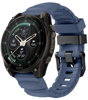 Mėlyna apyrankė Garmin Fenix 5 / 6 / 6 Pro / 7 / 8 / 8 Pro / E / 9 / 9 Pro (47 mm) "Tech-Protect Motion"