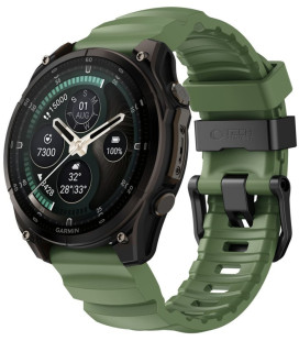 Žalia apyrankė Garmin Fenix 5 / 6 / 6 Pro / 7 / 8 / 8 Pro / E / 9 / 9 Pro (47 mm) "Tech-Protect Motion"