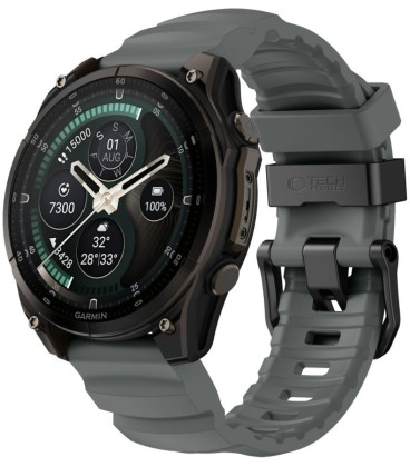 Pilka apyrankė Garmin Fenix 5 / 6 / 6 Pro / 7 / 8 / 8 Pro / E / 9 / 9 Pro (47 mm) "Tech-Protect Motion"