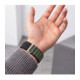 Juoda / žalia apyrankė Apple Watch 8 / 9 / 10 / 11 / 12 / SE / Ultra (44 / 45 / 46 / 49 mm) laikrodžiui "Tech-Protect Nylon Pro"