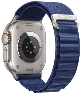 Mėlyna apyrankė Apple Watch 8 / 9 / 10 / 11 / 12 / SE / Ultra (44 / 45 / 46 / 49 mm) laikrodžiui "Tech-Protect Nylon Pro"