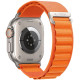 Oranžinė apyrankė Apple Watch 8 / 9 / 10 / 11 / 12 / SE / Ultra (44 / 45 / 46 / 49 mm) laikrodžiui "Tech-Protect Nylon Pro"