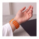 Oranžinė apyrankė Apple Watch 8 / 9 / 10 / 11 / 12 / SE / Ultra (44 / 45 / 46 / 49 mm) laikrodžiui "Tech-Protect Nylon Pro"