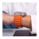 Oranžinė apyrankė Apple Watch 8 / 9 / 10 / 11 / 12 / SE / Ultra (44 / 45 / 46 / 49 mm) laikrodžiui "Tech-Protect Nylon Pro"