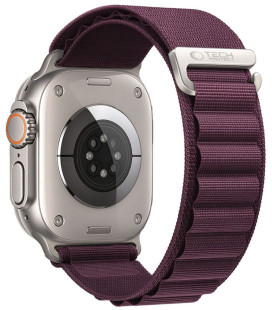 Bordo apyrankė Apple Watch 8 / 9 / 10 / 11 / 12 / SE / Ultra (44 / 45 / 46 / 49 mm) laikrodžiui "Tech-Protect Nylon Pro"