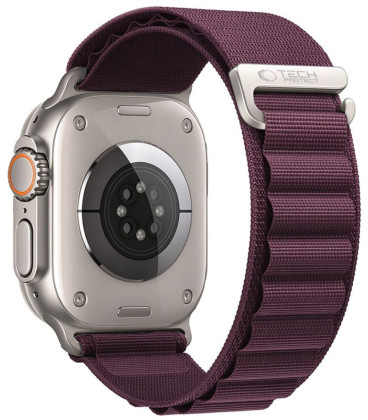 Bordo apyrankė Apple Watch 8 / 9 / 10 / 11 / 12 / SE / Ultra (44 / 45 / 46 / 49 mm) laikrodžiui "Tech-Protect Nylon Pro"
