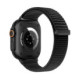 Juoda apyrankė Apple Watch 8 / 9 / 10 / 11 / 12 / SE (40 / 41 / 42 mm) Laikrodžiui "Tech-Protect NylonLoop"