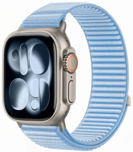 Šviesiai mėlyna apyrankė Apple Watch 8 / 9 / 10 / 11 / 12 / SE (40 / 41 / 42 mm) Laikrodžiui "Tech-Protect NylonLoop"