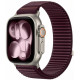 Bordo (Burgundy) apyrankė Apple Watch 8 / 9 / 10 / 11 / 12 / SE (40 / 41 / 42 mm) Laikrodžiui "Tech-Protect NylonLoop"