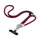 Bordo (Burgundy / Titanium dirželis telefonui "Tech-Protect C10S Rope Crossbody & Wrist"