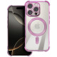Purpurinis / skaidrus dėklas Apple iPhone 17 Pro Max / 18 Pro Max telefonui "Antishock Electro Cover"