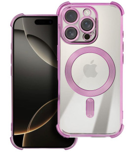 Purpurinis / skaidrus dėklas Apple iPhone 17 Pro Max / 18 Pro Max telefonui "Antishock Electro Cover"