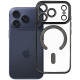 Juodas / skaidrus dėklas Apple iPhone 17 Pro / 18 Pro telefonui "Electro Mag Cover"