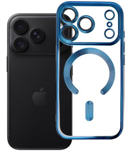 Mėlynas / skaidrus dėklas Apple iPhone 17 Pro / 18 Pro telefonui "Electro Mag Cover"