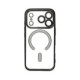 Juodas / skaidrus dėklas Apple iPhone 17 Pro / 18 Pro telefonui "Electro Mag Cover"