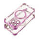 Purpurinis / skaidrus dėklas Apple iPhone 17 Pro / 18 Pro telefonui "Antishock Electro Cover"