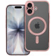 Rausvai auksinės spalvos / skaidrus dėklas Apple iPhone 17 telefonui "Electro Mag Cover" 