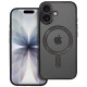 Juodas / skaidrus dėklas Apple iPhone 17 telefonui "Electro Mag Cover"