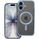 Mėlynas / skaidrus dėklas Apple iPhone 17 telefonui "Electro Mag Cover"