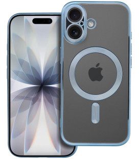 Mėlynas / skaidrus dėklas Apple iPhone 17 telefonui "Electro Mag Cover"