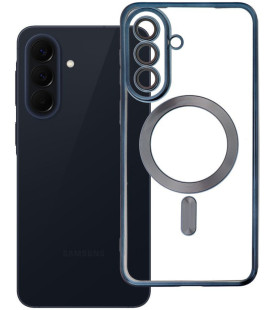 Mėlynas / skaidrus dėklas Samsung Galaxy A57 telefonui "Electro Mag Cover"