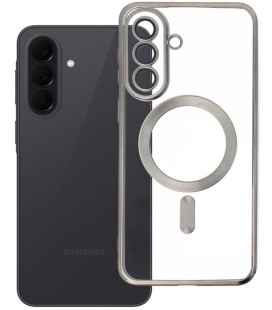 Pilkas / skaidrus dėklas Samsung Galaxy A37 telefonui "Electro Mag Cover"