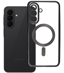 Juodas / skaidrus dėklas Samsung Galaxy A27 telefonui "Electro Mag Cover"
