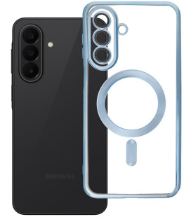 Šviesiai mėlynas / skaidrus dėklas Samsung Galaxy A27 telefonui "Electro Mag Cover"