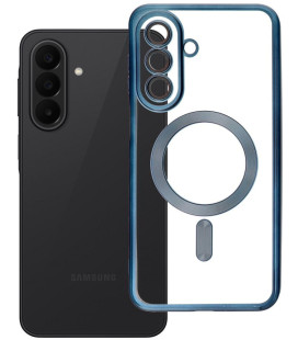 Mėlynas / skaidrus dėklas Samsung Galaxy A27 telefonui "Electro Mag Cover"