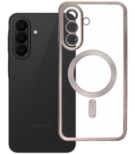 Pilkas / skaidrus dėklas Samsung Galaxy A27 telefonui "Electro Mag Cover"