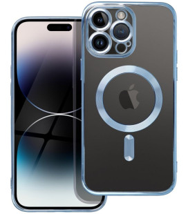Mėlynas / skaidrus dėklas Apple iPhone 16 Pro Max telefonui "Electro Mag Cover"
