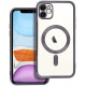 Juodas / skaidrus dėklas Apple iPhone 11 telefonui "Electro Mag Cover"