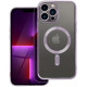 Purpurinis / skaidrus dėklas Apple iPhone 13 Pro Max telefonui "Electro Mag Cover"