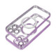 Purpurinis / skaidrus dėklas Apple iPhone 13 Pro Max telefonui "Electro Mag Cover"