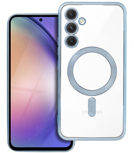 Mėlynas / skaidrus dėklas Samsung Galaxy A54 telefonui "Electro Mag Cover" 