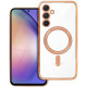 Auksinės spalvos / skaidrus dėklas Samsung Galaxy A54 telefonui "Electro Mag Cover"