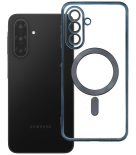 Mėlyna (Titanium) / skaidrus dėklas Samsung Galaxy A17 / A18 telefonui "Electro Mag Cover"