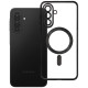 Juodas / skaidrus dėklas Samsung Galaxy A17 / A18 telefonui "Electro Mag Cover"
