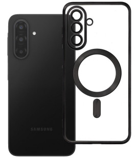 Juodas / skaidrus dėklas Samsung Galaxy A17 / A18 telefonui "Electro Mag Cover"