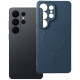 Mėlynas dėklas su kameros apsauga Samsung Galaxy S26 Ultra telefonui "Silicone Mag Cover"