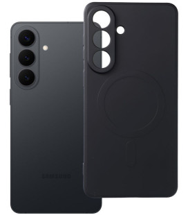 Juodas dėklas su kameros apsauga Samsung Galaxy S26 Plus telefonui "Silicone Mag Cover"